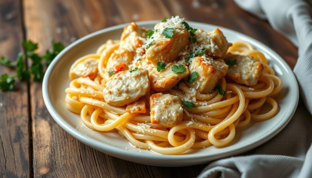 Garlic Parmesan Chicken Pasta Recipe: Easy and Delicious