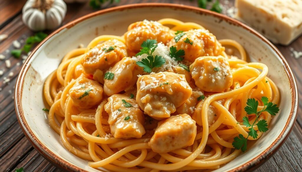 Garlic Parmesan Chicken Pasta Recipe: Easy and Delicious