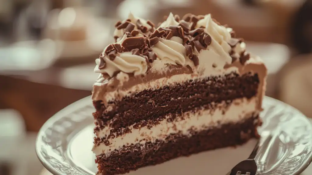 A decadent chocolate peanut butter ice cream cake with layers of rich chocolate and creamy peanut butter