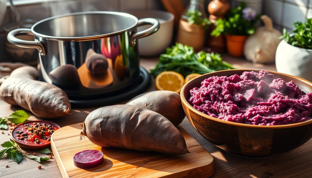 How to cook purple sweet potatoes