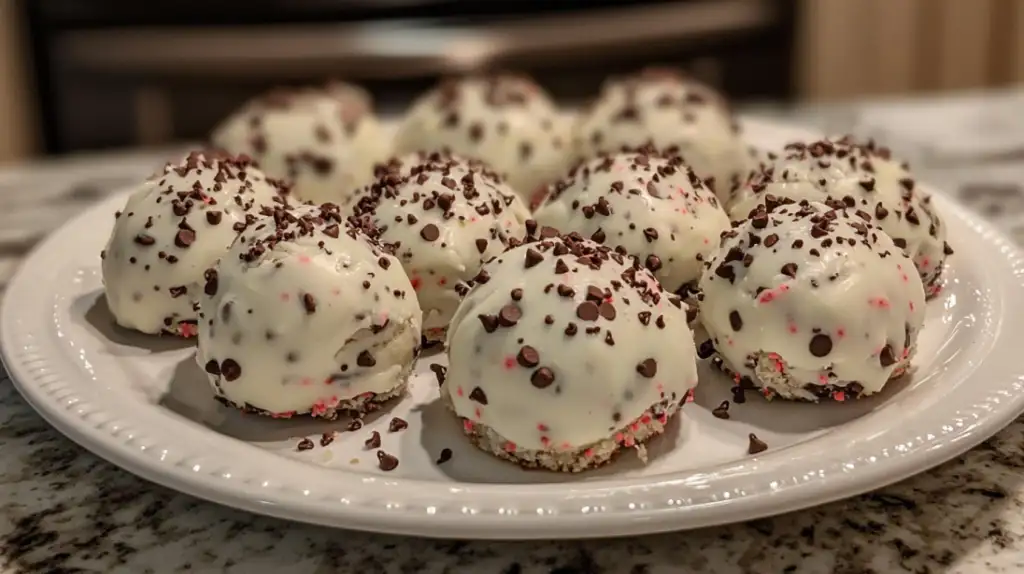 Mint Chocolate Chip Snowball Cookies Recipe: Holiday Favorite