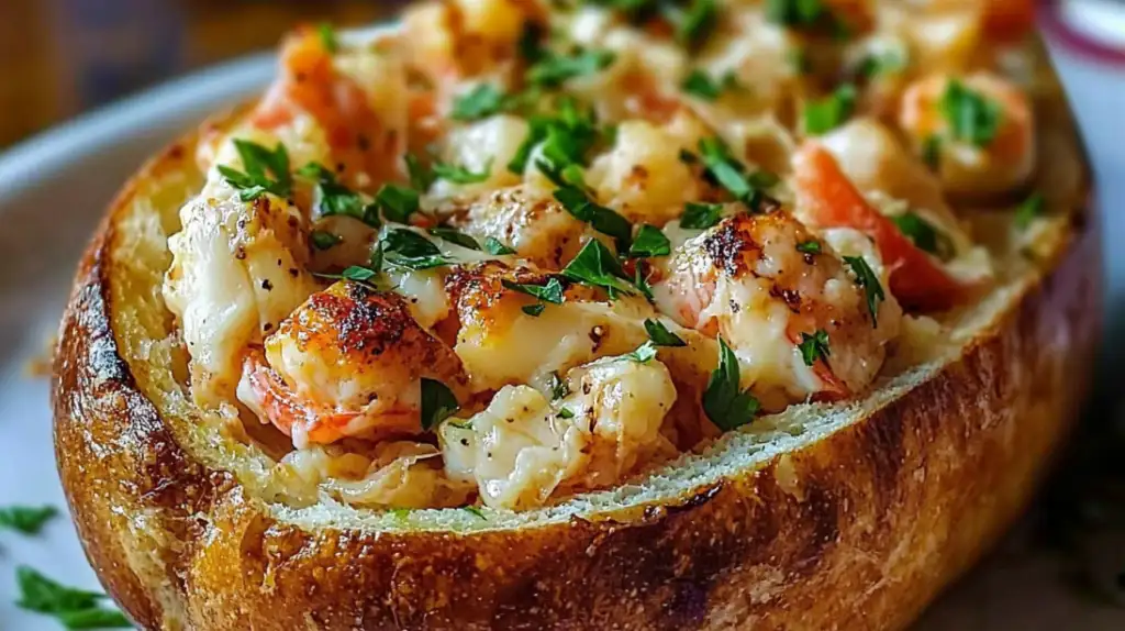 Stuffed Seafood Cobb Loaf