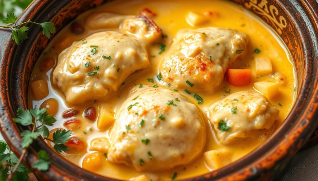 cheesy chicken crock pot