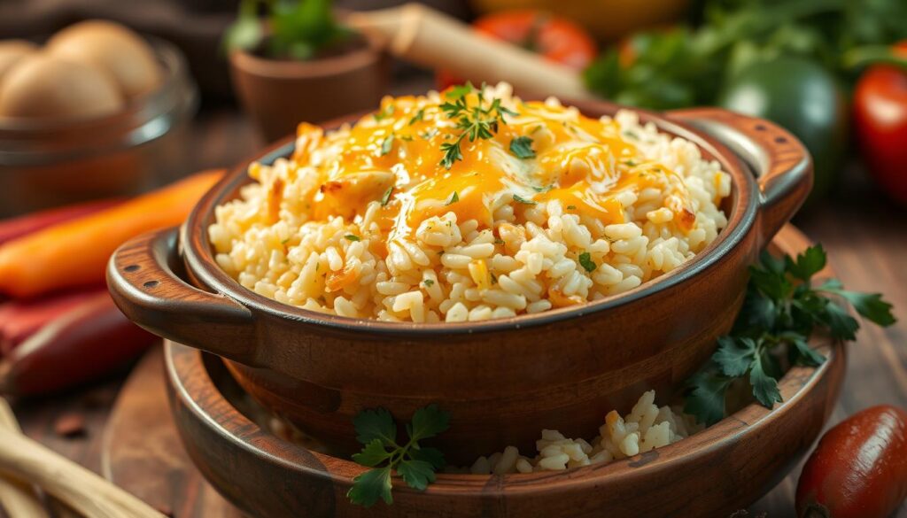 cheesy rice recipe