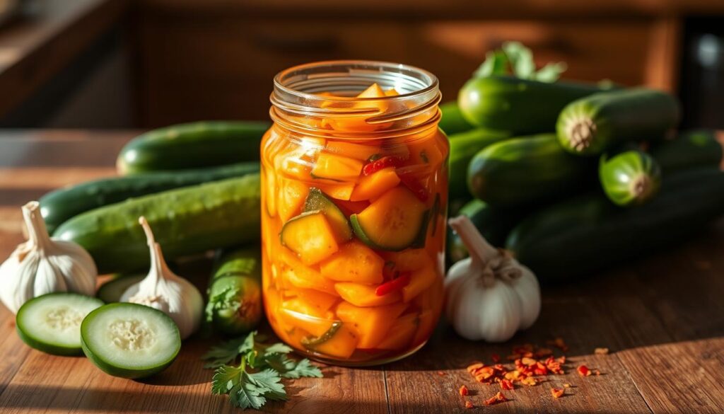 homemade cucumber kimchi