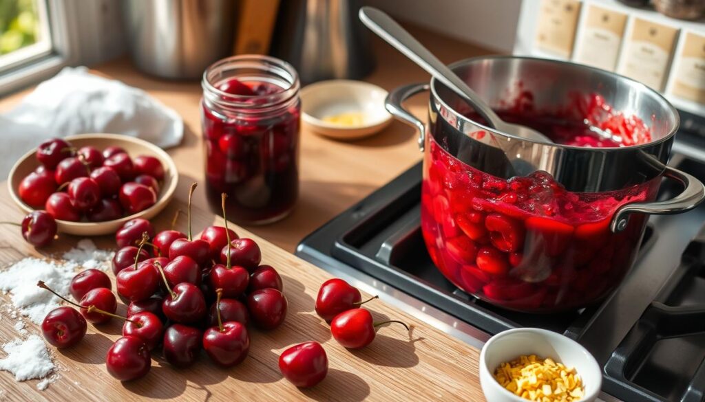 how to make cherry preserves