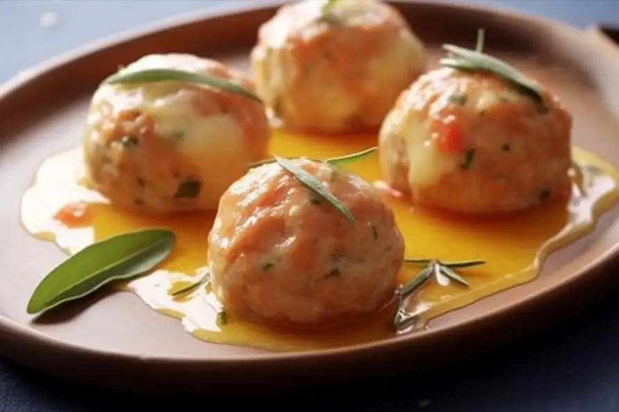 Salmon Rice Balls with Sage