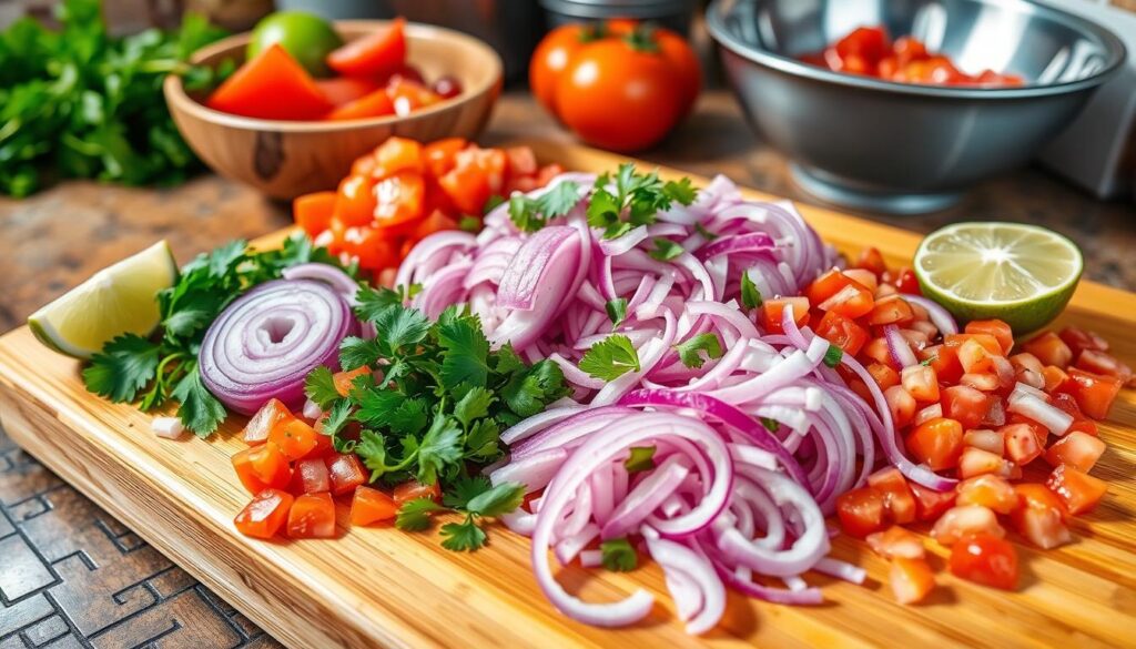 Cebolla Ensalada Preparation