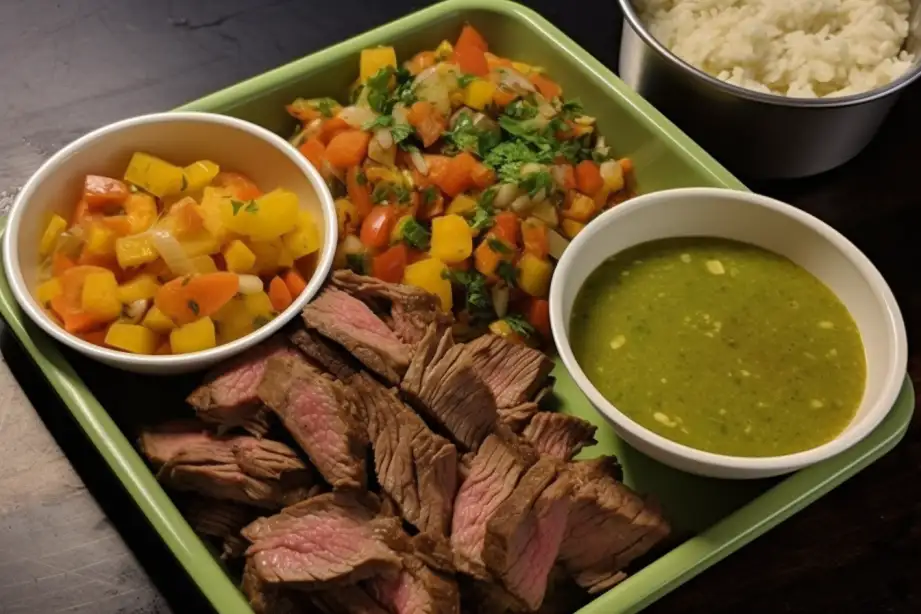 Cuban Mojo Beef Bowls with Mojo Lime Dipping Sauce