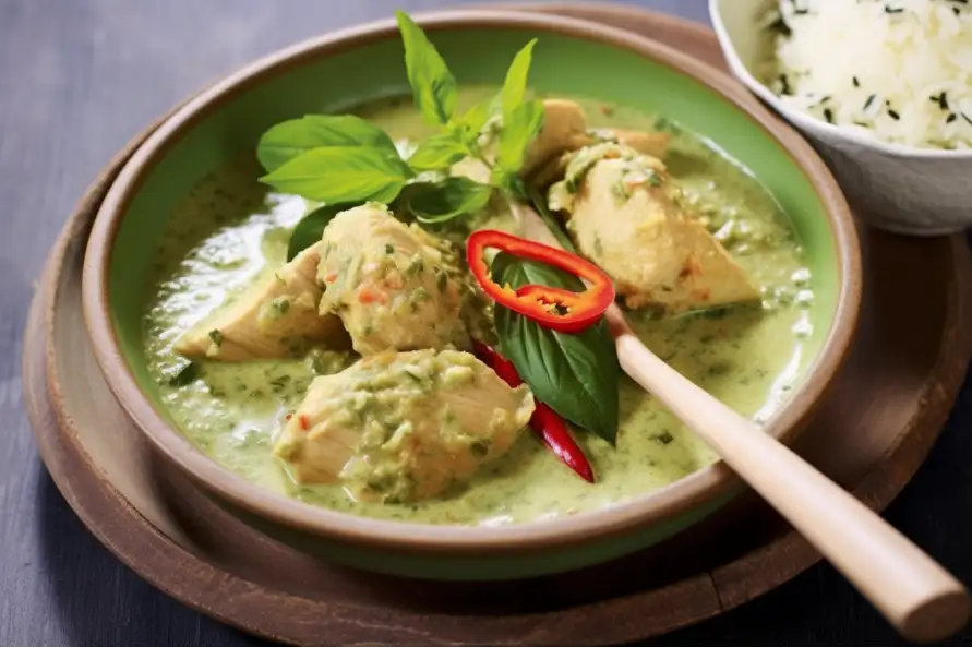 Curry vert de poulet thaïlandais