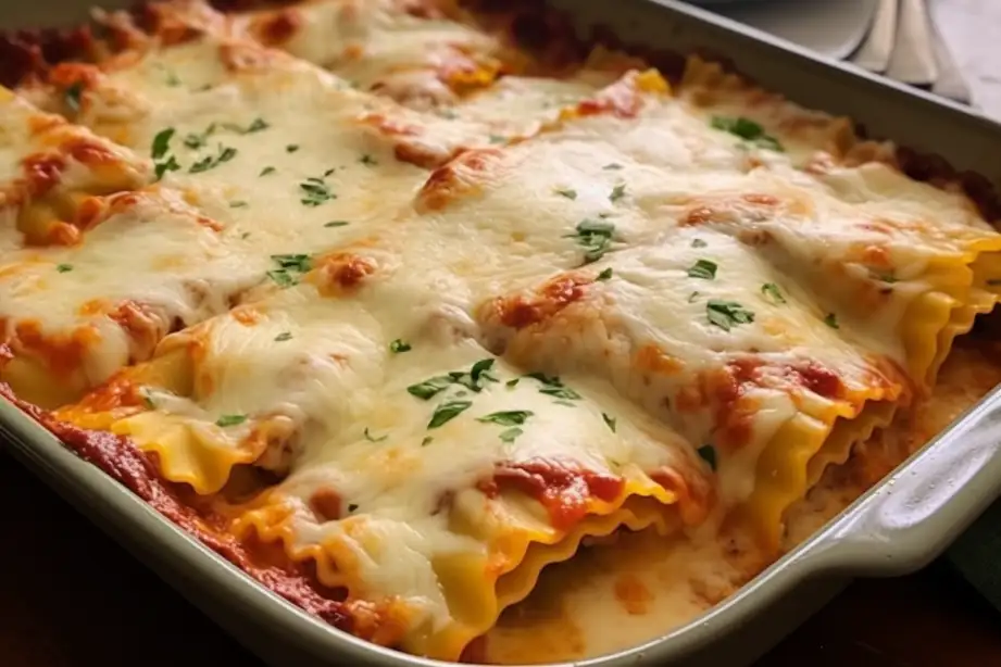 Easy Cheesy Baked Ravioli Casserole