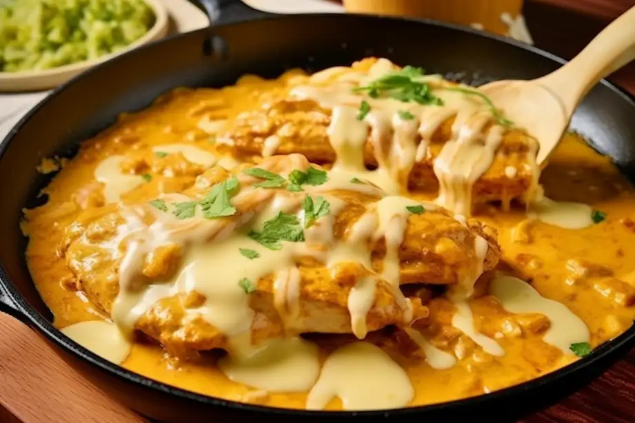 Mexican Chicken with Cheese Sauce