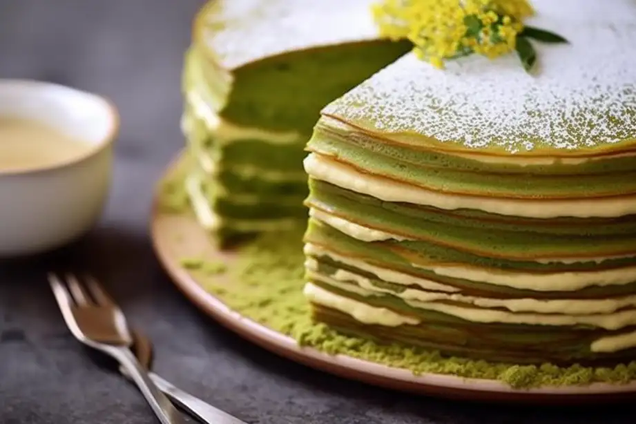 Matcha Mille-Crêpes Cake