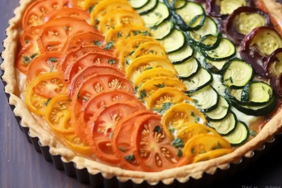 Asymmetrical Vegetable Quiche