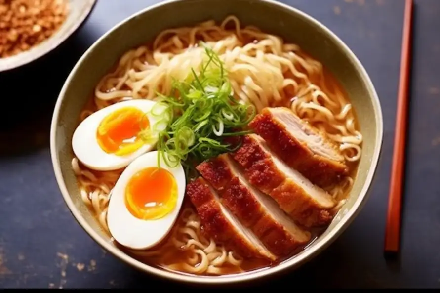 Ramen au poulet pané croustillant