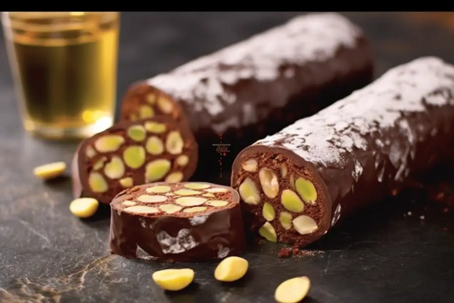 Chocolate Salami with Nuts