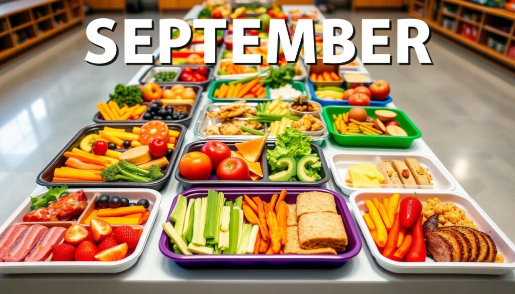 September School Lunch Menu Options