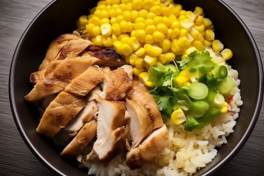 Street Corn Chicken Rice Bowl