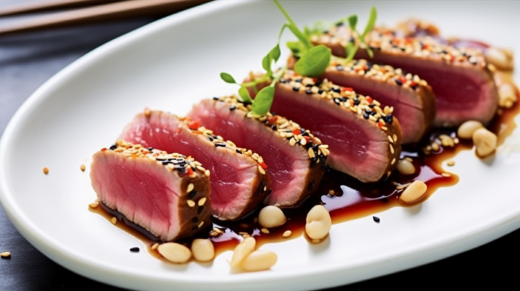 Miso-Glazed Tuna Tataki