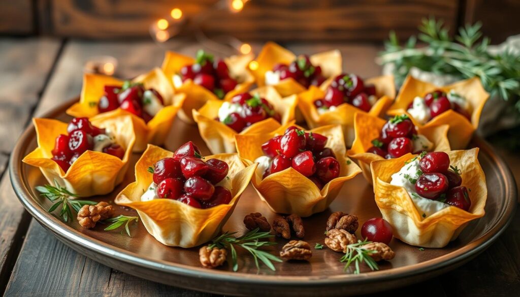 Thanksgiving Phyllo Cup Appetizer