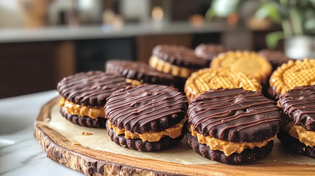 Cheez It peanut butter and chocolate treat platter.