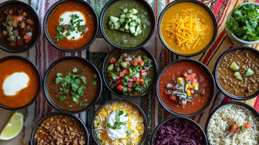 Taco soup frios recipe with variations and toppings