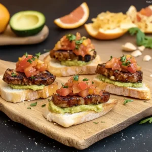 Canarian skewers with criollo sausage, avocado toast, and grilled cheese with marmalade