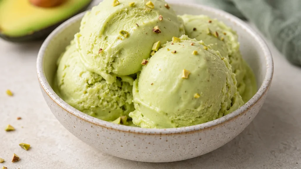 Creamy Avocado Ice Cream Dream - Discover the creamiest avocado ice cream! Easy homemade recipe ready in 6 hours. Naturally rich and decadent treat. Perfect for