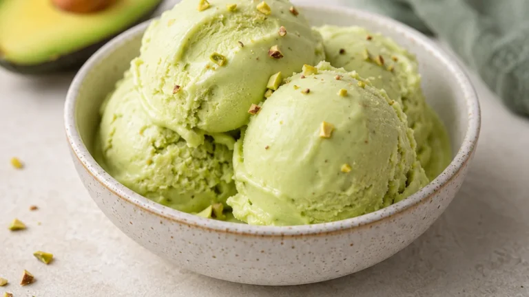 Creamy Avocado Ice Cream Dream