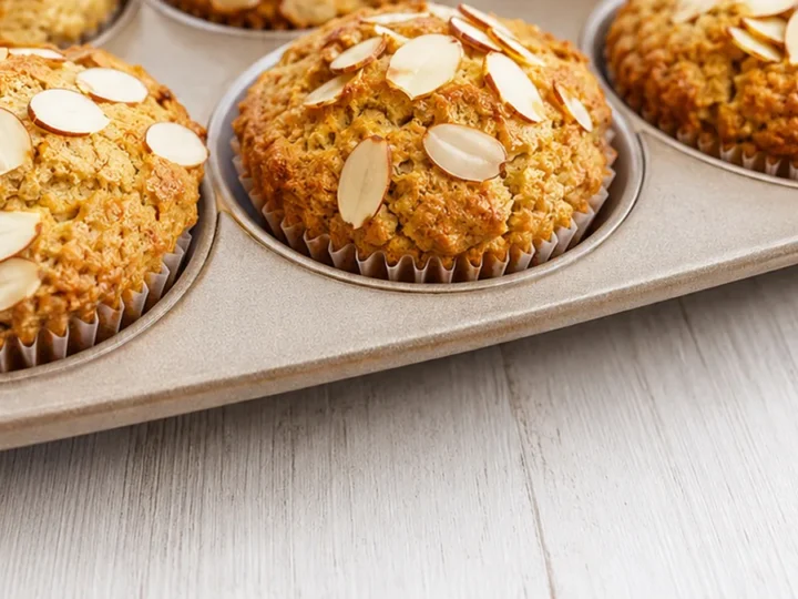 Easy Almond Banana Muffins!