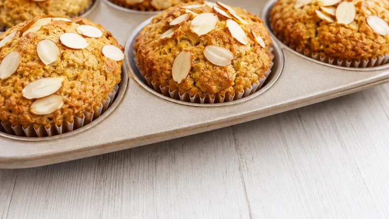 Easy Almond Banana Muffins!