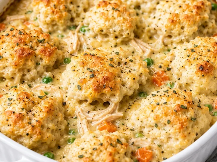 Creamy Gluten-Free Chicken & Dumplings Casserole