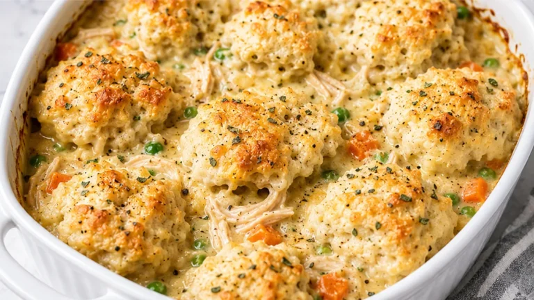 Creamy Gluten-Free Chicken & Dumplings Casserole