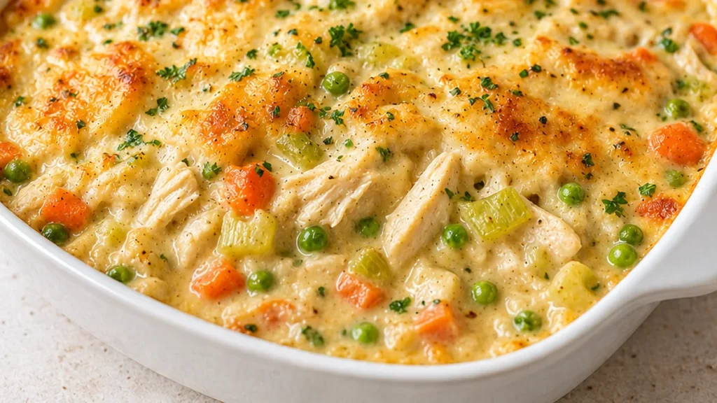 Ultimate Crustless Chicken Pot Pie - Discover the ultimate Crustless Chicken Pot Pie recipe! Creamy, savory, and incredibly easy to make. A comforting family fa