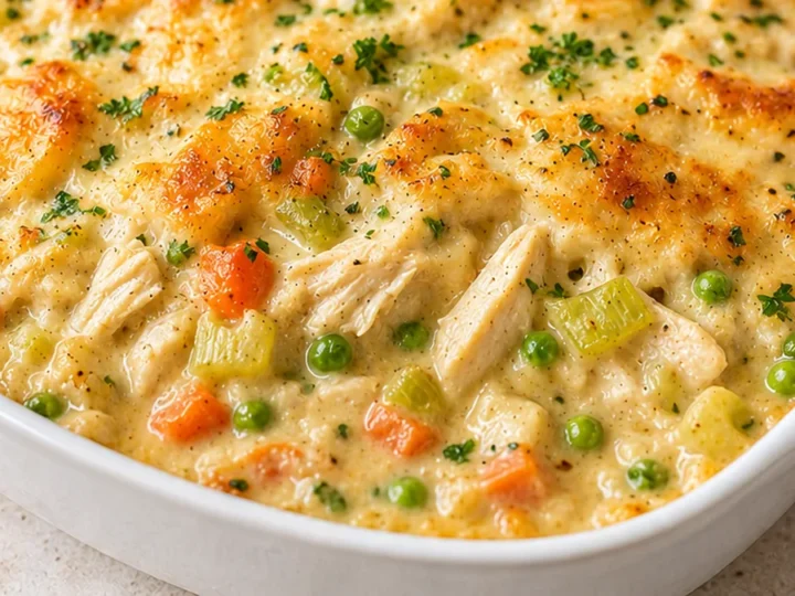 Ultimate Crustless Chicken Pot Pie