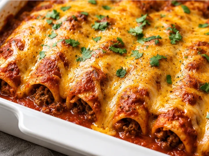 ️ Cheesy Beef Gluten-Free Enchiladas
