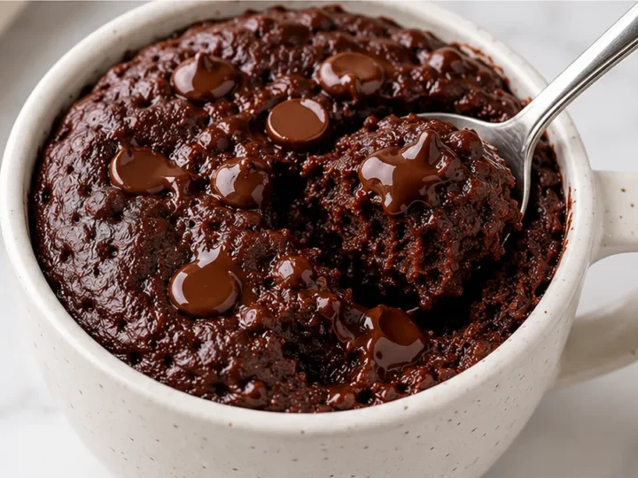 Indulgent Chocolate Mug Cake in 2 Minutes!