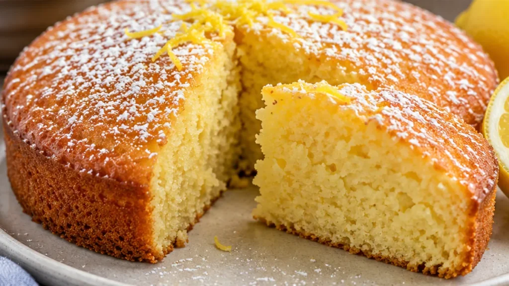 Moist Gluten-Free Olive Oil Lemon Cake - olive oil cake - Olive Oil Cake: Bake this moist, gluten-free cake in under 45 minutes. Bursting with lemon flavor, it'