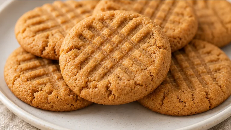3-Ingredient Peanut Butter Cookies