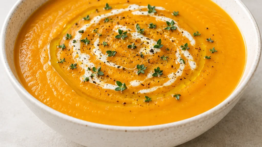 Creamy Butternut Squash & Leek Soup