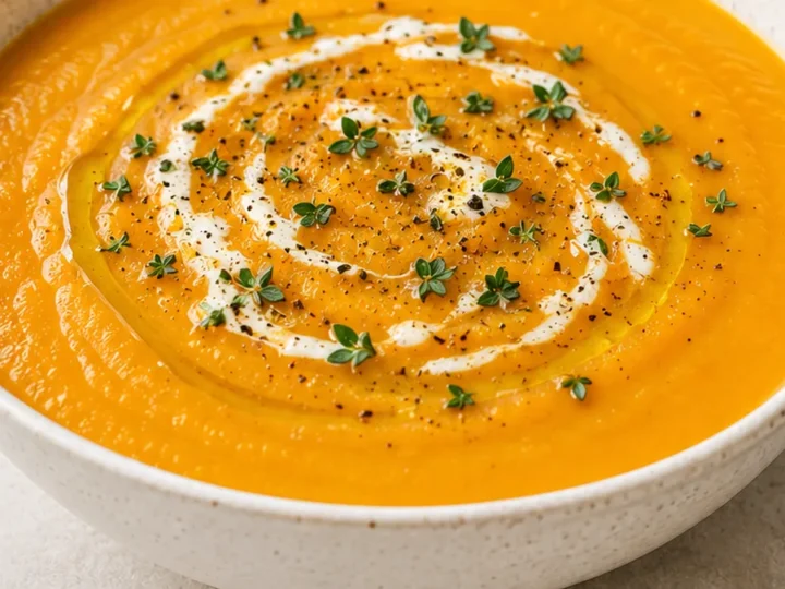 Creamy Butternut Squash & Leek Soup