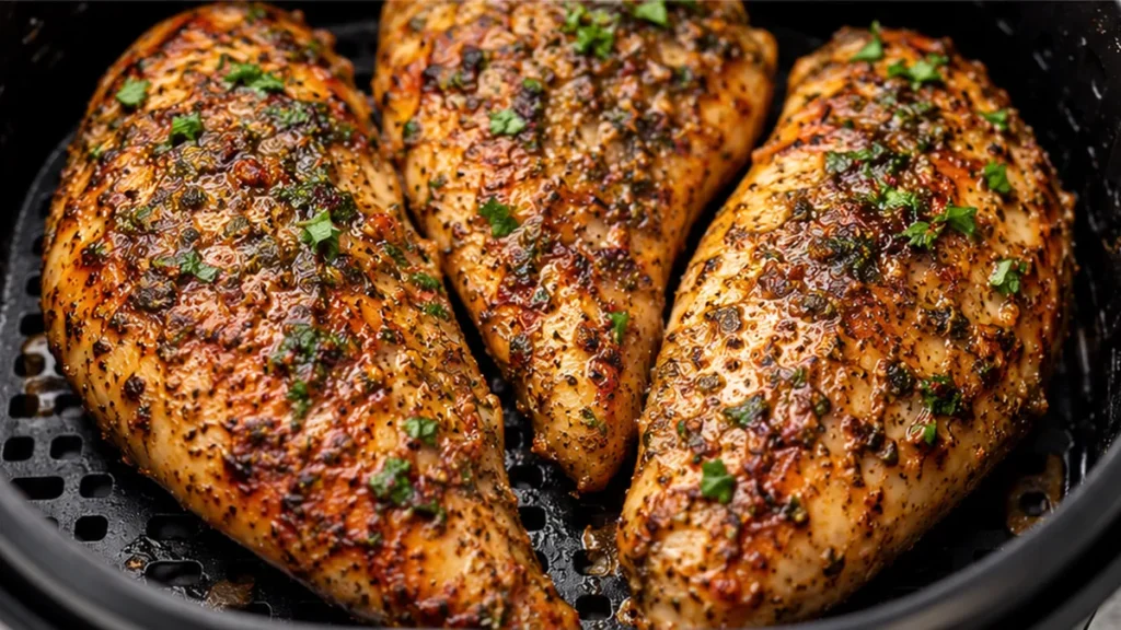 " Crispy Air Fryer Chicken Breast: Juicy Perfection!" - Air fryer chicken: master perfectly juicy and crispy chicken breasts in just 15 minutes. Quick, healthy,