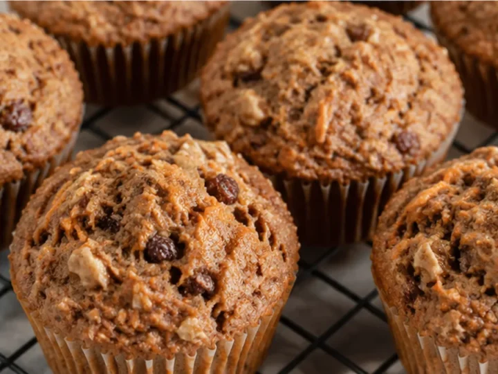 Fluffy Buckwheat Morning Glory Muffins