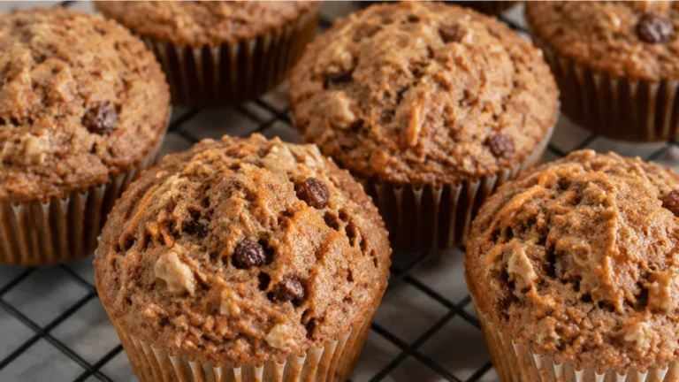 Fluffy Buckwheat Morning Glory Muffins