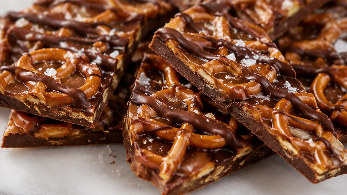 Salty Sweet Perfection: Caramel Pretzel Bark! Caramel pretzel bark: master this sweet and salty snack with crunchy gluten-free pretzels and rich homemade carame