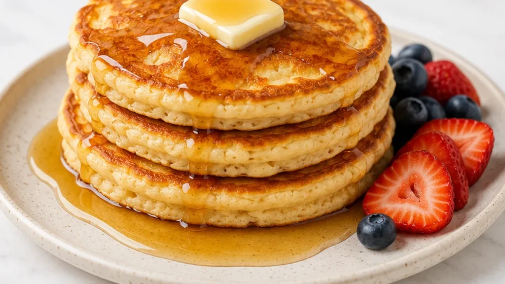 Fluffy Gluten-Free Cottage Cheese Pancakes - gluten-free pancakes - Gluten-free pancakes: whip up these fluffy cottage cheese pancakes for a tasty, protein-pack
