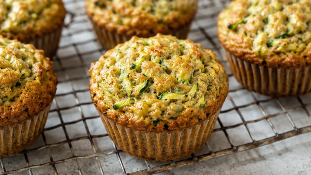 Fluffy Paleo Zucchini Muffins