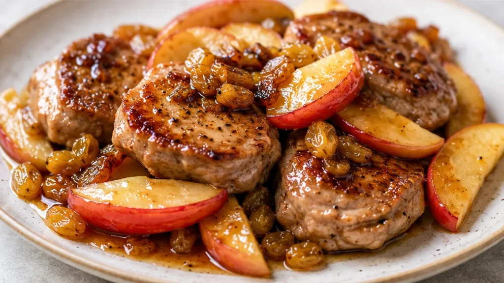 Pork Medallions with Caramelized Apples