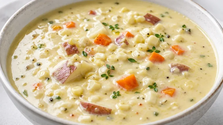 Creamy Sweet Corn Soup: Pure Comfort in a Bowl!