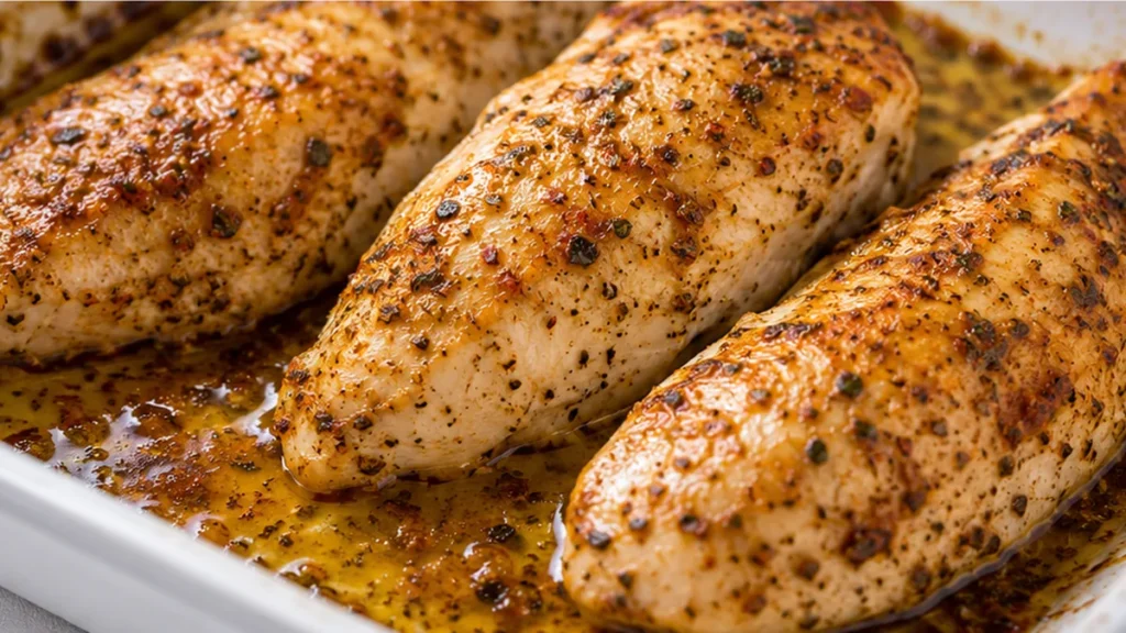 Juicy Baked Chicken Breast in 30 Mins - Baked chicken breast: master this incredibly juicy and flavorful recipe using a simple Italian dressing marinade. Perfec